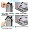 Purple Hut Shape Password Lock Security Box with 1 Key - 8
