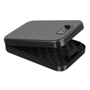 OS300C Black Metal Anti-theft Car Safety Box with Fingerprint/Password - 1