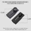 OS300C Black Metal Anti-theft Car Safety Box with Fingerprint/Password - 5