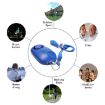Blue Personal Alarm Safety Device with Flashlight & Neck Strap - 4
