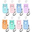 Bear Style Light Blue 130dB LED Personal Alarm Self-defense Tool - 2