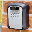 Orange Four-Digit Code Lock Wall-Mounted Key Box for Home & Site - 3