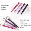 Red Outdoor Anti-Wolf Equipment Pen Stick with Key Ring - 4