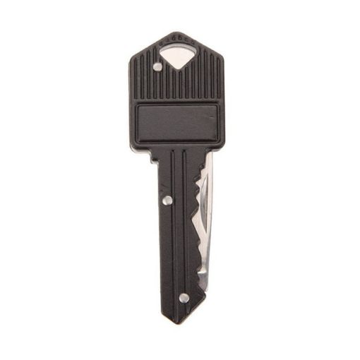 Mini Key-Shaped Folding Knife Peeler Key Chain for Camping - 1