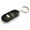 Mini LED Whistle Key Finder Beeping Locator Keyring (Black) - 1