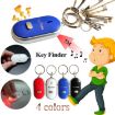 Mini LED Whistle Key Finder Beeping Locator Keyring (Black) - 3