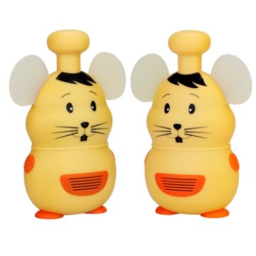 RET504 0.5W RT30M Yellow Mouse-Shaped Kids Walkie Talkie 1 Pair - 1