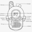 Cartoon Bee Walkie-talkie 3km Wireless Toy with Flashlight (Pink) - 2