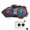 KUQIBAO Bluetooth Motorcycle Helmet Headset w/ Light & Soft Mic - 1