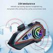 KUQIBAO Bluetooth Motorcycle Helmet Headset w/ Light & Soft Mic - 5