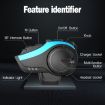 Hysnox HY-02 Bluetooth 5.0 Motorcycle Helmet Intercom (Red) - 2