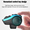 Hysnox HY-02 Bluetooth 5.0 Motorcycle Helmet Intercom (Red) - 6