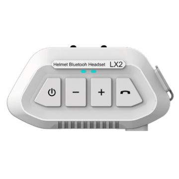 LX2 Bluetooth Earphone Noise Canceling Waterproof Helmet (White) - 1