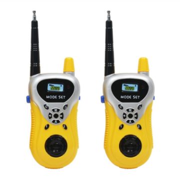 Children Yellow Mini Walkie Talkie Toys - 1 Pair Wireless Interactive - 1