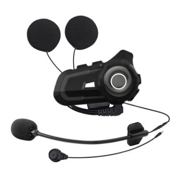 Bluetooth 5.1 S2 Motorcycle Helmet Intercom Headset Earphone Black - 1
