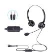 VT200D Double Ears Operator Headset with Mic, PC Double Plug - 1