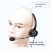VT200 Single Ear Operator Headset with Mic, 3.5mm Single Plug - 5