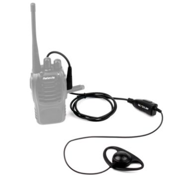RETEVIS K-316 2 Pin D Shape Ear Hook Mic for H-777/RT-5R/RT1/RT2 - 1