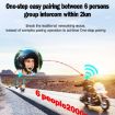 Hysnox HY-02 Gold Bluetooth 5.0 Helmet Headset 2000M 6 Riders Intercom - 7