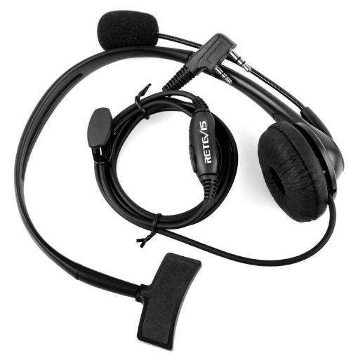 RETEVIS TK 2 Pin PTT Headset Mic for H-777/RT-5R/RT-5RV/RT-B6 - 1