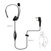 RETEVIS TK 2 Pin PTT Headset Mic for H-777/RT-5R/RT-5RV/RT-B6 - 3