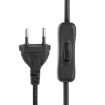 3 Prong AC Power Cord with 304 Switch, 1.2m (Black) - 3