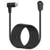Curved Mini DIN 8 Pin S-Video TV Audio Adapter Cable 1.8m (Black) - 2