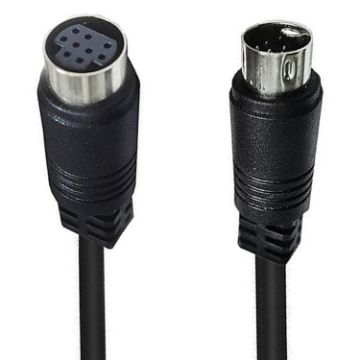90 Mini DIN 9 Pin M/F Adapter Cable 3m - Black TV Box Accessory - 1