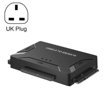 USB3.0 to SATA/IDE Drive Cable with UK Plug Connector - 1