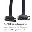 25cm PCI-E 3.0 1X 180 GPU/Network Adapter Extension Cable - 5