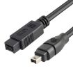 JUNSUNMAY FireWire 800 9 Pin to 400 4 Pin IEEE 1394 Cable, 1.8m - 1