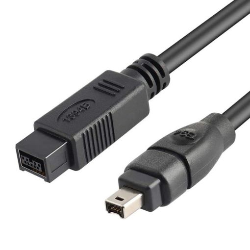 JUNSUNMAY FireWire 800 9 Pin to 400 4 Pin IEEE 1394 Cable, 1.8m - 1