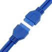 USB 3.0 20 Pin Female to Female Extender Cable, 50cm, 5Gbps - 3