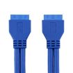 50cm USB3.0 Motherboard 20pin Mother-to-Female Extension Cable - 2
