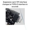USB 3.0 19P/20P to Type-E 90 Adapter - 10 PCS Mainboard Set - 3