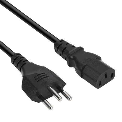 Brazil AC Power Cord 3 Prong Style, 1.8m Length (OD6.8) - 1