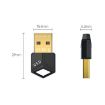 Bluetooth 5.0 USB Adapter PC Wireless Audio Receiver Transmitter, Black - 2