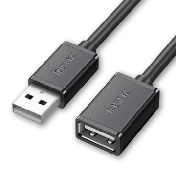 Jasoz 8m Black USB Extension Cable, Oxygen-Free Copper Core - 1
