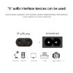 UK Plug 2 Prong AC Power Cord, 1.2m, with 304 Switch (Black) - 4