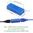 USB 3.0 Type A Female to Female Adapter Converter for Laptop (Black) - 4