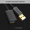 Ugreen 1.5m USB 3.0 Male-Female Super Speed Extension Cable - 4