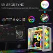 AOSOR AL300 ARGB Neon Cable Light Strip for PC Decor (White) - 5