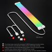AOSOR AL300 ARGB Neon Cable Light Strip for PC Decor (White) - 8