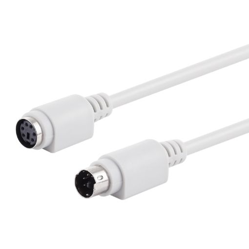 PS/2 Keyboard/Mouse Extender Cable - 6 Pin Male to Female - 1