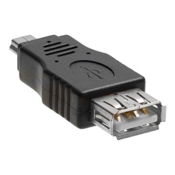 USB 2.0 Female to Mini USB 5Pin Male Adapter with OTG Function - 1