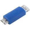 Super Speed USB 3.0 AF to Micro-B Adapter (Blue) - 1