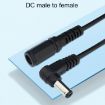 DC 5.5 x 2.1mm Male To Female Power Adapter Extension Cable 0.2m - 2
