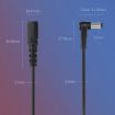 DC 5.5 x 2.1mm Male To Female Power Adapter Extension Cable 0.2m - 6