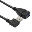 USB 3.0 Right Angle 90 Extension Cable, 18cm Adapter Cord - 2