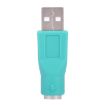 USB A to Mini DIN6 Female PS/2 Adapter (Green) - 4
